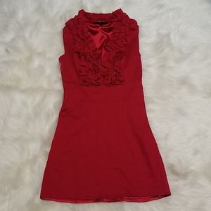 Cute red mini dress